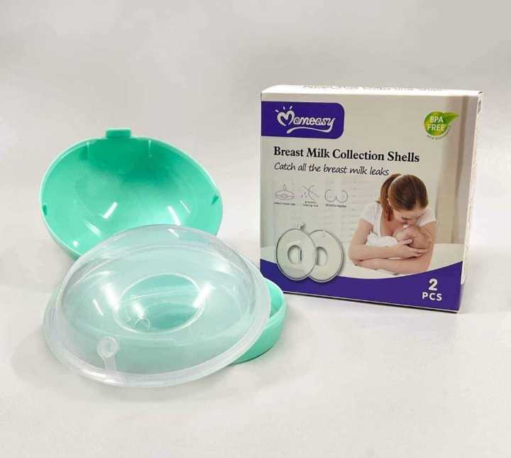 2pices Silicone Wearable BreastMilk Collector With Carrying Box