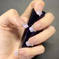 24 Pcs artificial Fake Nails Box For Women added with Liquid Glue. 