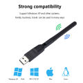 C Laptop b/g/nAN Wi- Adapter LB WiFi Card Mini USs MT76150Mbp01 Wi-Fi Receiver Dongle Antenna 802.11 for P-Brain Windows.