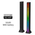 RGB Sound Control Rhythm Lights, Car Music Level Lights, 32 LED 18 Colors Audio Spectrum Analyzer. 