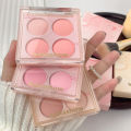 Kakashow Summer Collection Four-Tone Blush Natural Easy to Blend Matte Pigment Contour Palette Girly Blush Rouge. 