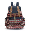 Women Printing National Backpack Canvas School Bags For Teenagers Shoulder Bag Weekend Travel Rucksack Denim Mochilas Femininas. 