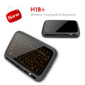 H18 Mini Full Touch Screen 2.4GHz Air Mouse Touchpad Backlight Wireless Keyboard Plug And Play Smart QWERTY Keyboard for IPTV.