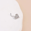 PantiesPanties1pc Simple Mini Love Heart L-Shaped Nose Stud Nail Ring Simple Zinc Alloy Nose Piercing Jewelry. 