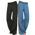 Denim Jeans
Palazzo Trousers
Women's Pants
Wide Leg Jeans
Elastic Waisted Pants. 
