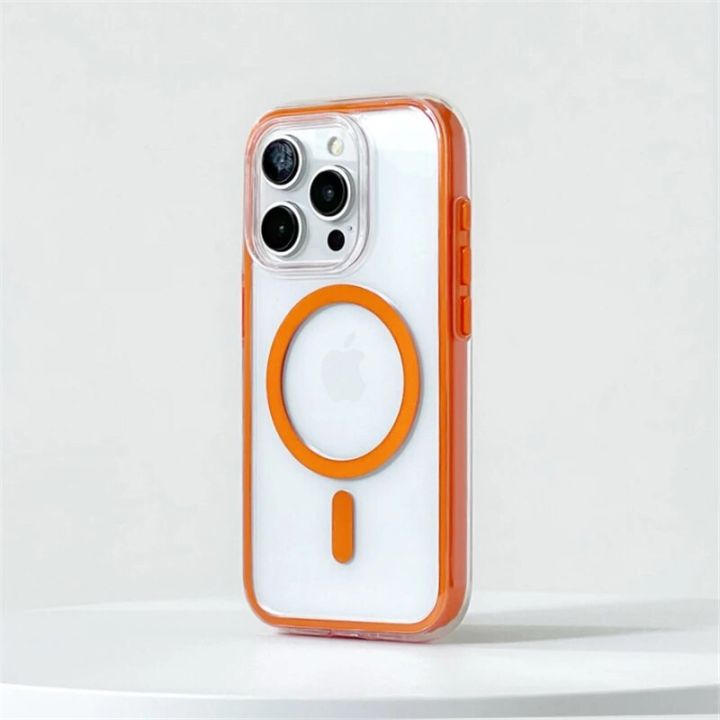 HOCE%20Shockproof%20Magnetic%20Phone%20Cases%20For%20iPhone%2015%2014%2013%20Pro%20Max%20MagSafe%20Case%20Candy%20Color%20Clear%20Soft%20Bumper%20Cover%20-%20Image%202