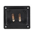 BRADOO- 2 Pcs Square Binding Post Type Speaker Box Terminal Cup Wire Connector Board , 90X78Mm & 57X57Mm. 