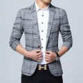 New Mens Blazers Slim Fit Suits for Men Business Formal Blazer Mens Wedding Suit Jackets Male Fashion Plaid Mens Blazer Jacket Wearhouse.