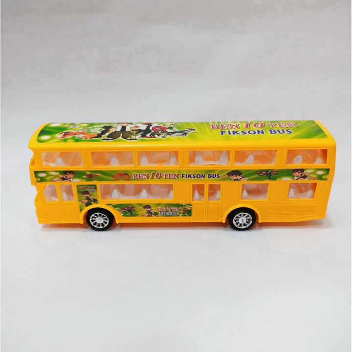 Double Deck Bus Ben Ten Toy Car 11''inch For Kid- Plastic Toy (Toys) Double Deck Bus Ben Ten Toy Car 11''inch For Kid- Plastic Toy (Toys) - Baby Toys