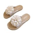 Flower Flip-Flops Women's Outdoor Seaside Flip Flops2022New Summer Fashion Trending All-Matching Flat Beach Shoes. 