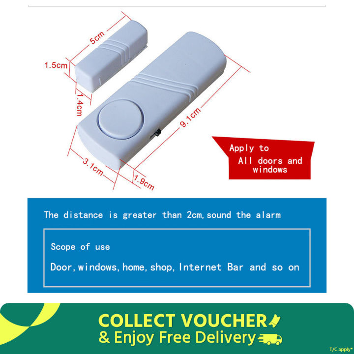 Magnetic Door Windows Burglar Alarm Wireless Anti Theft Device Smart Door Sensor Alarm System / sensor alarm device