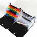 Small File Wallet Receipt Folder A6 Accordion Folder 7-layer 13-layer File Case Waterproof with Self-adhesive Index Tabs. 