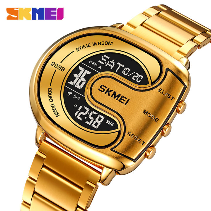 SKMEI%20Genuine%20Men's%20Electric%20Watch%20Life%20Waterproof%20Stainless%20Steel%20Watch%20Clock%20EL%20Luminous%20Countdown%20Double%20Time%202298%20-%20Image%204