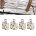 Double Pulley Block, Double Pulley Roller Wear Proof 100KG 220LBS for Lifting. 
