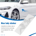 Nice lady car vehicle decoration sticker emblem logo badge. 