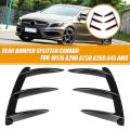 Car Rear Bumper Lip Spoiler Canards for Mercedes Benz W176 A200 A250 A45 AMG. 