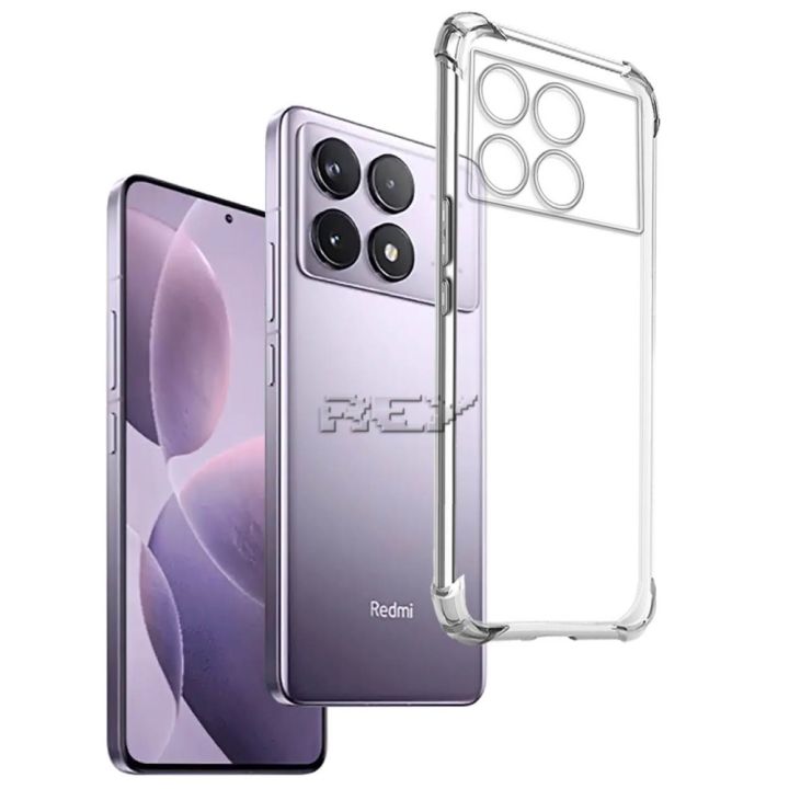 Xiaomi Redmi K70e 5G Flexible Clear Transparent Soft TPU Back Case Cover With Bumper