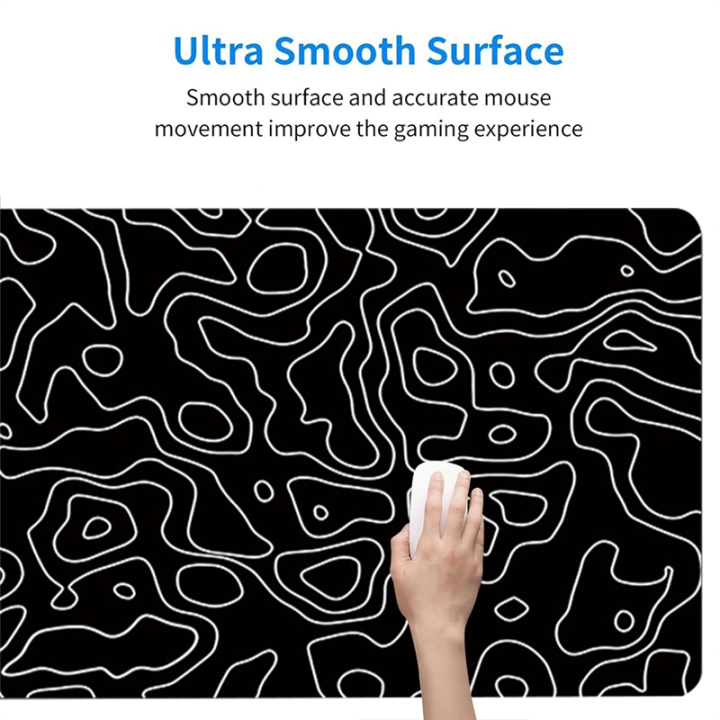 Desk%20Mat,Topographic%20Contour%20Extended%20Big%20Mouse%20Pad%20Computer%20Keyboard%20Mouse%20Mat%20with%20Non-Slip%20Base%20(31.5x11.8%20In)%20D%20Durable%20Easy%20to%20Use%20-%20Image%205