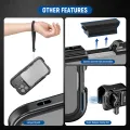 NEEWER 16 Pro/Pro Max Cage Quick Release Video Rig Phone Stabilizer Compatible with iPhone 16 Pro Max with 67mm Filter Adapter. 
