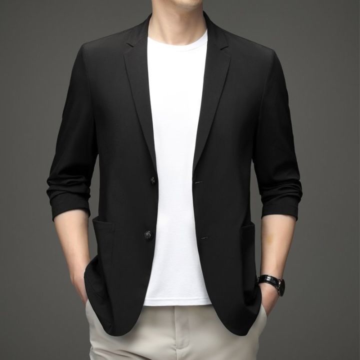 Men%20Summer%20Thin%20Blazers%20Suit%20Jackets%20Business%20Casual%20Designer%20Coats%20New%20Male%20Spring%20Formal%20Wear%20Slim%20Fit%20Blazers%20Jackets%20Size%204X%20-%20Image%203