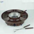 Chocolate Fondue Fountain for BBQ Sauce Practical Date Night Idea Antirust Stainless Steel Heated. 