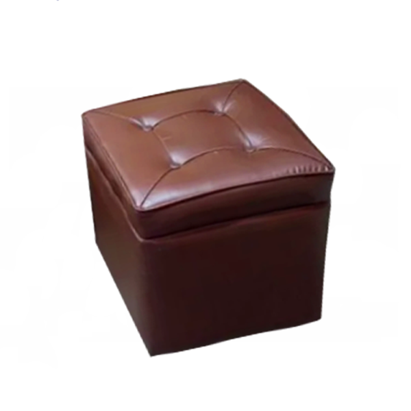 Storage Organizer Ottomon, Tool , Mora Box with Lid - Multi-Functional Collapsible Ottoman Footrest Stool - Faux Leather Cube Storage Ottoman Stool for Living Room 16/16