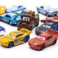【happy one】Disney Pixar Cars 2 3 Lightning Mcqueen Box Double Layers Parking Lot Toys Children Birthday Gift. 