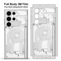 【Solitary waves】Full Cover 3M Skin Film for Samsung Galaxy S23 Ultra Anti-Scratch Sticker Back Case Cover for Galaxy S22 Ultra S23+ Plus.