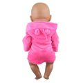 【The road to happiness Store】Bathrobe Suit Doll Clothes Born Baby Fit 17 inch 43cm Doll For Baby Gift.
