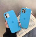 For Apple Iphone 15/ 15 Pro / 15 Pro Max Luxury Shockproof Liquid Silicone Case Back Cover Soft Touch 15/15Pro/15Plus/15ProMax Sky Blue Color. 