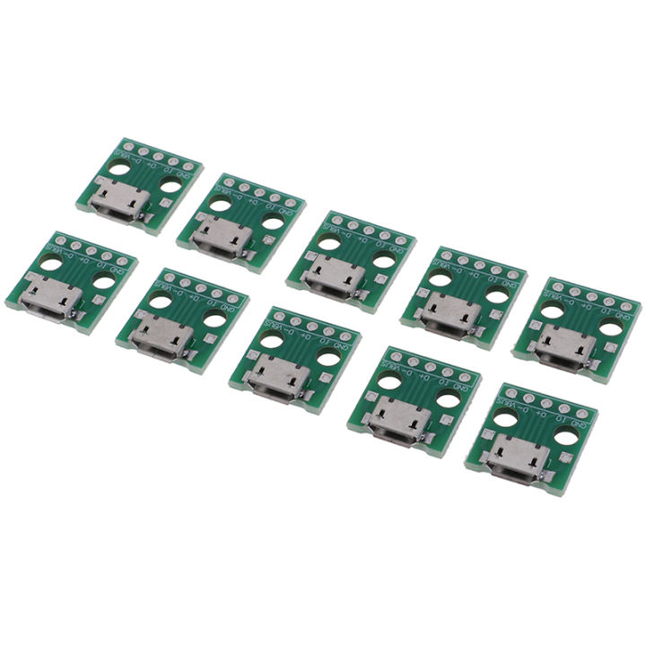 10Pcs%20MICRO%20USB%20to%20DIP%20Adapter%205Pin%20Female%20Connector%20PCB%20Converter%20Board%20MJD%20-%20Image%209