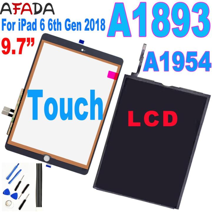 9.7 Original For iPad6 iPad 6 2018 LCD A1893 A1954 LCD Display Touch Screen Digitizer Glass Panel For iPad 9.7 LCD Touch Tools