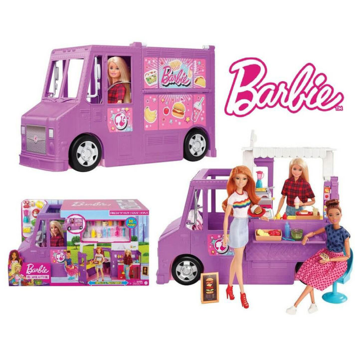 Barbie Fresh 'n' Fun Food Truck Includes 30+ Realistic accessories