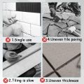 U Shaped Plastic Shims Tile Spacer Shims Small Structural Plastic Shims for Architectural Tiling. 