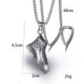 Personalized fashion sports aj shoe pendant retro punk men's titanium steel chain necklace shoe necklace sports jewelry.