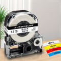 6/9/12mm Label Tape Compatible Epson Label Printer Epson Label Tape SS12KW SS9KW SS6KW for Epson LW400 LW600 LW900 100P Labeller minghao. 