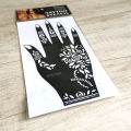 Henna Sticker Mehndi Eid 2025 Bridal Tatto Design Waterproof Stencils Reusable 1 Pair = 2 Pieces. 