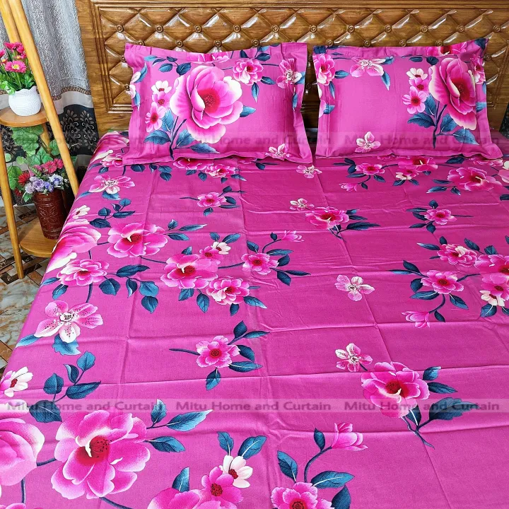King%20Size%20Full%20Panel%20Bedsheet%20With%20Pillow%20Cover%20Chador%20Set%207.5%C3%978.5%20Feet%20Full%20Cotton%20Fabric%20%20Red%20,%20Blue%20,%20Pink%20,%20Green%20-%20Bed%20Sheet%20-%20bed%20sheet%20home%20tex%20-%20Image%208