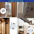 4 Pcs Cabinet Door Lamp Switch Applicable to 12V 24V 110V White. 