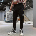 men's cargo pants  students loose overalls casual multi-pocket Korean jogger pants  Ankle-Length Pants fashion Elastic waistline. 