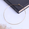 1PC 304 Stainless Steel Collar Choker Necklace Gold/Silver Color Round With Removable Ball End Cap Handmade DIY Jewelry. 