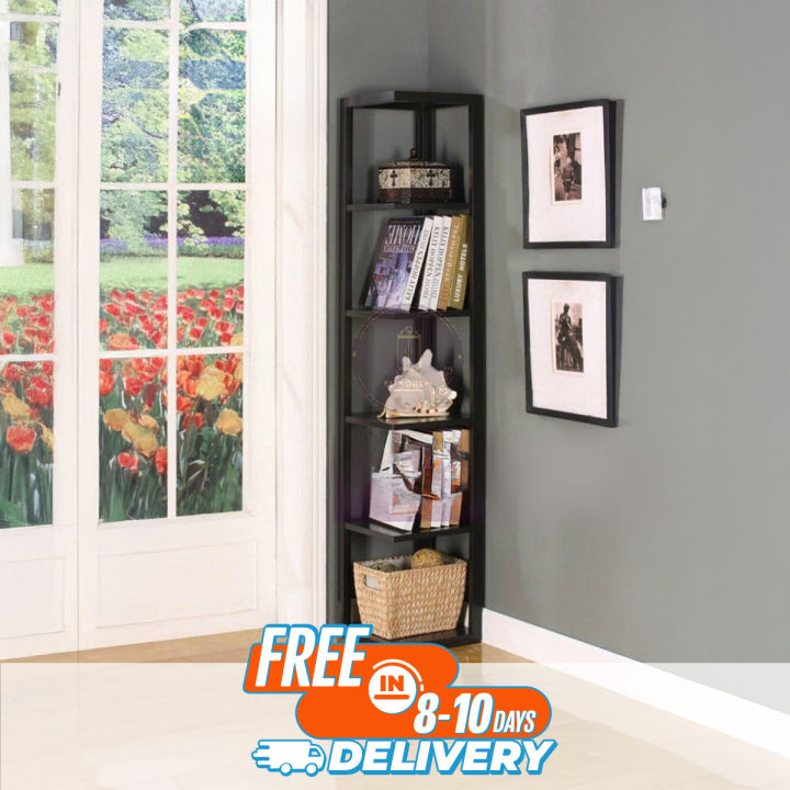 Andormahal Corner Shelf and Book shelf made of (MDF)-(5ft by 1ft by 1ft)