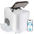 WiFI Smart Ice Maker Machine,35lbs/24H Ice Maker Countertop, Tank Storage 1.3L,Portable Self-Cleaning Ice Maker,APP Control Countertop Fast Ice Maker with Ice Scoop for Home, Camping,Bars,Coffee Shop.