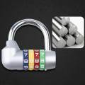 4 Digit Combination Padlock Number Lock Multifunctional Password Padlock for School Gym Locker.