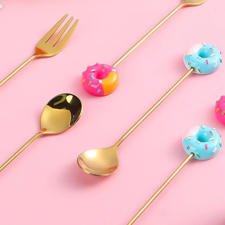 Cute%20Stainless%20Steel%20Spoon%20Fork%20Version%20Rainbow%20Lollipop%20Donut%20Macaron%20Dessert%20Spoons%20Cake%20Fruit%20Forks%20Tableware%20Kitchen%20Supply%20-%20Image%205