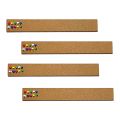 4 Pcs Cork Board Strips with 35 Pcs Push Pins 15x2 inch - 1/2 inch Thick Cork Bulletin Bar Strips for Office, School. 