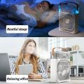 Air Cooler Fan 3 in 1 Mini Portable Fan Humidifier with 7 Colors LED Light Air Cooler 600ml Water Tank Air Conditioner Cooler Water Cooling by Gold Palace By This is NOT a rechargeable fan By Pucxo. 