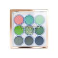 9 Color Green Eyeshadow Palette Festival Makeup Pearly Matte Glitter Eye Shadow Highlights Earth Color Matellic Nude Eye Pigment Abandon Abandon. 