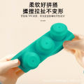 Children's soft rubber building blocks, large DIY can bite the baby, assemble and assemble 1-3 years old, educational early education toys wholesale.