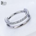 G23 Titanium Implant Grade Hinged Seamless Earrings Clicker Hoop Ring for Cartilage Helix Rook Septum Daith Tragus Conch. 